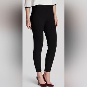 Ted Baker Ponte stretch black "saffire topstitch" cuffed pants TB0 fits sz 4